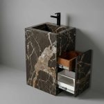 روشویی سرامیکی یکپارچه مدل S155 - تصویر 3