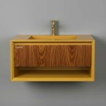 خرید روشویی سرامیکی یکپارچه مدل W323 - کریچ