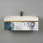 خرید روشویی سرامیکی یکپارچه مدل W344 - کریچ